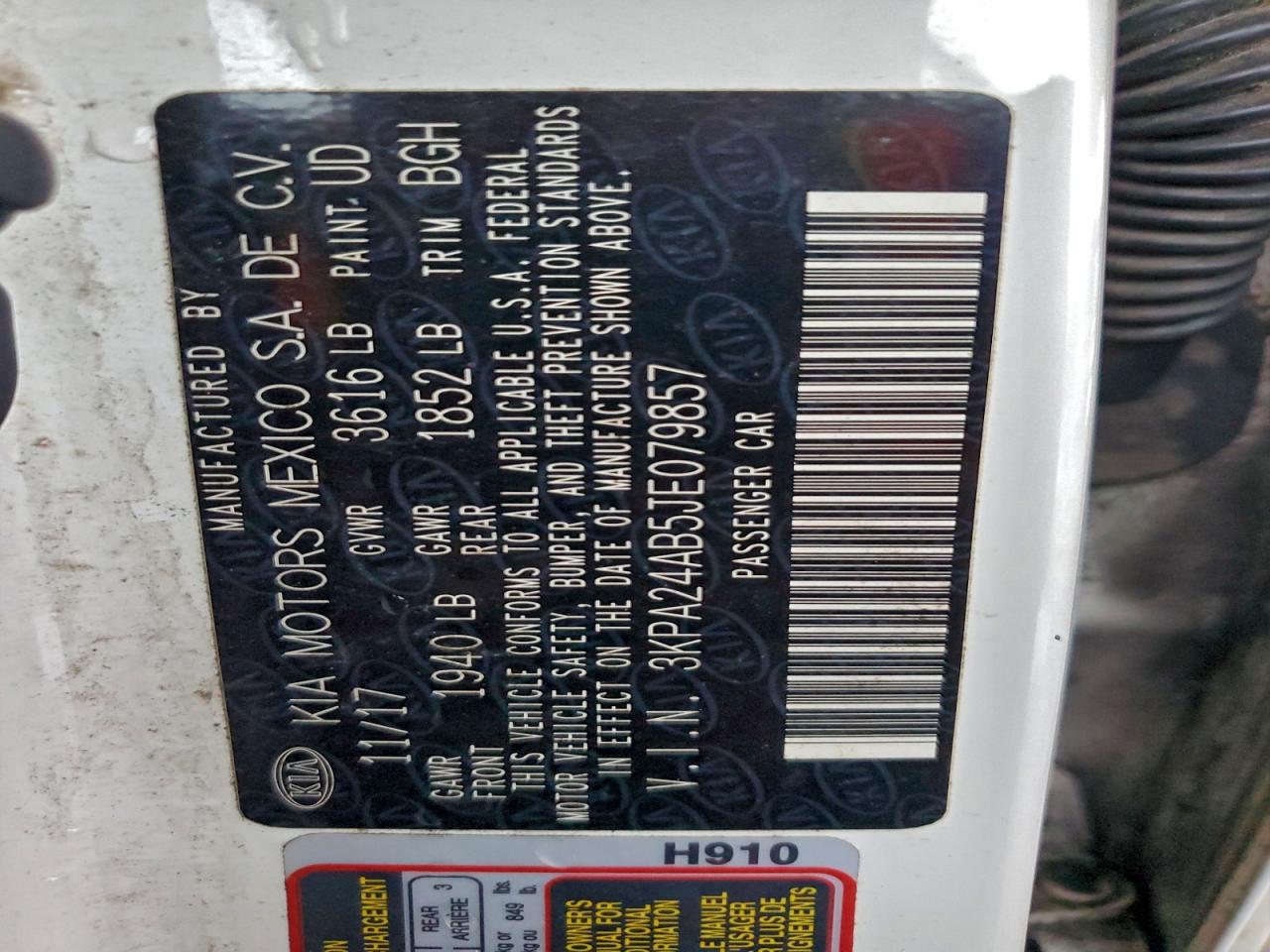 2018 Kia Rio Lx VIN: 3KPA24AB5JE079857 Lot: 94561025