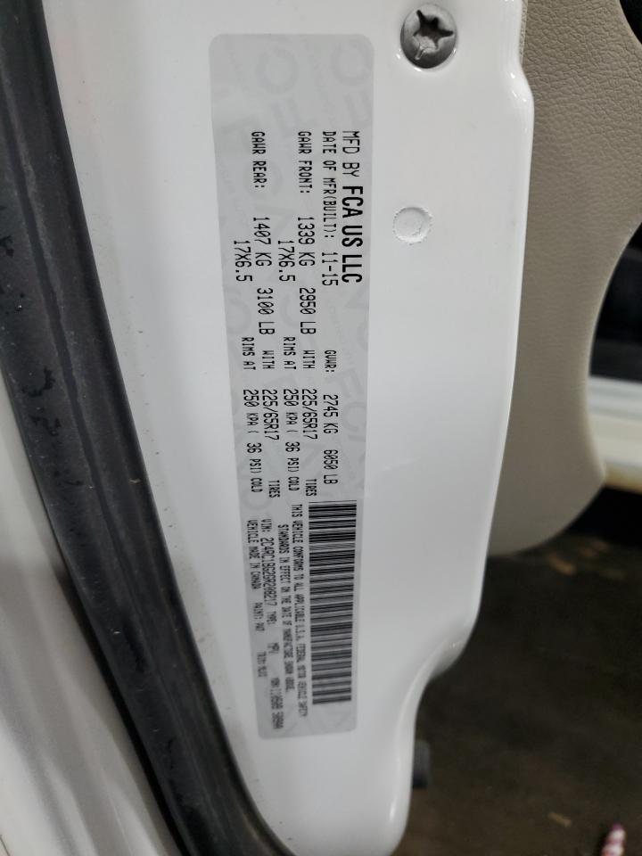 2016 Chrysler Town & Country Touring VIN: 2C4RC1BG2GR208217 Lot: 92592015