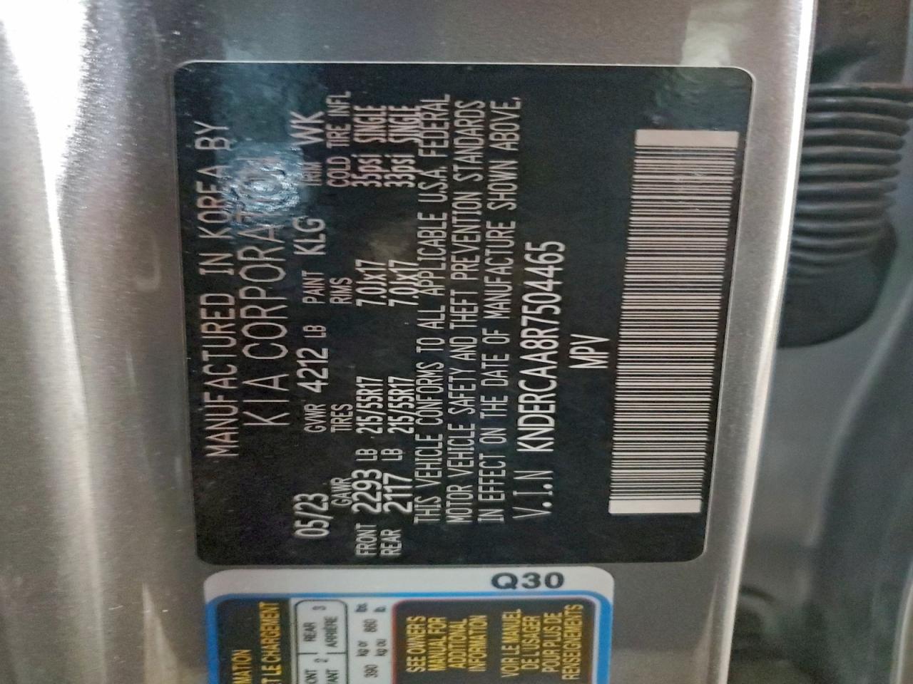 2024 Kia Seltos Ex VIN: KNDERCAA8R7504465 Lot: 94145085