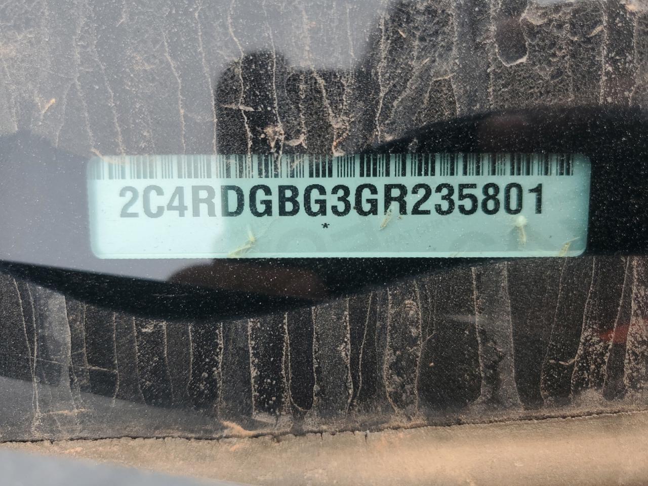 2016 Dodge Grand Caravan Se VIN: 2C4RDGBG3GR235801 Lot: 93855245