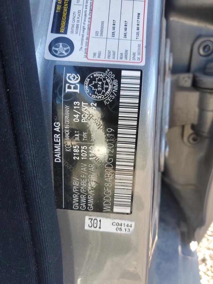 2013 Mercedes-Benz C 300 4Matic VIN: WDDGF8AB0DG120119 Lot: 91407965