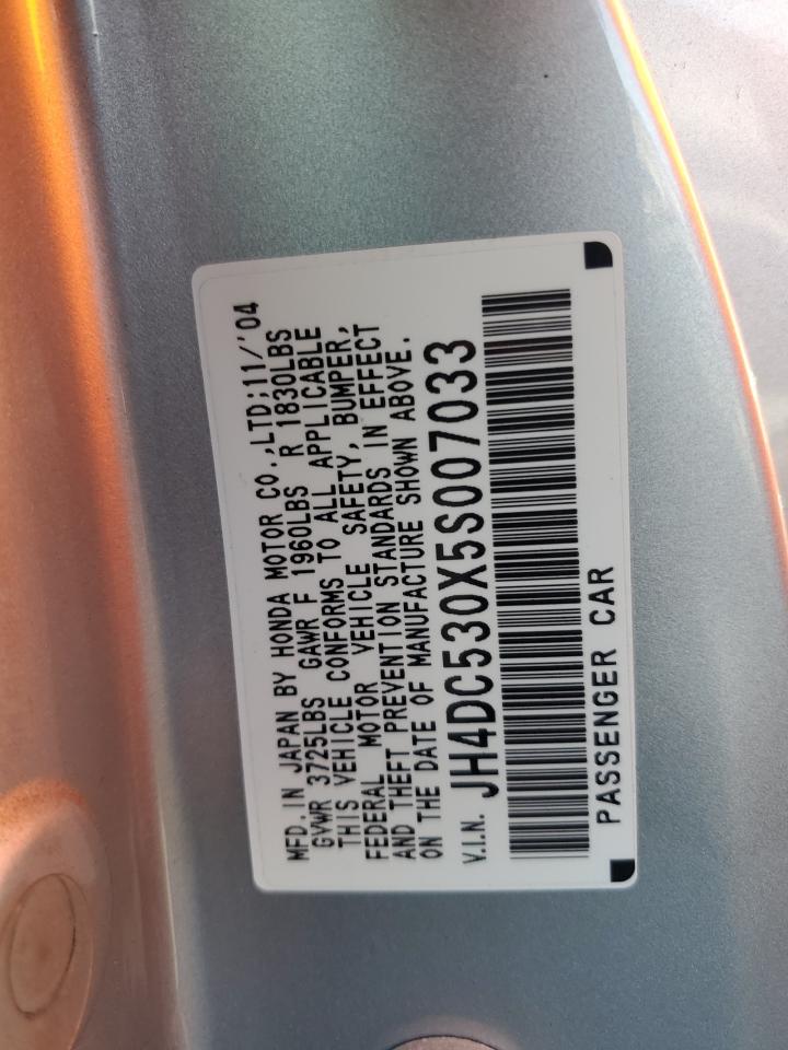 2005 Acura Rsx Type-S VIN: JH4DC530X5S007033 Lot: 91554575