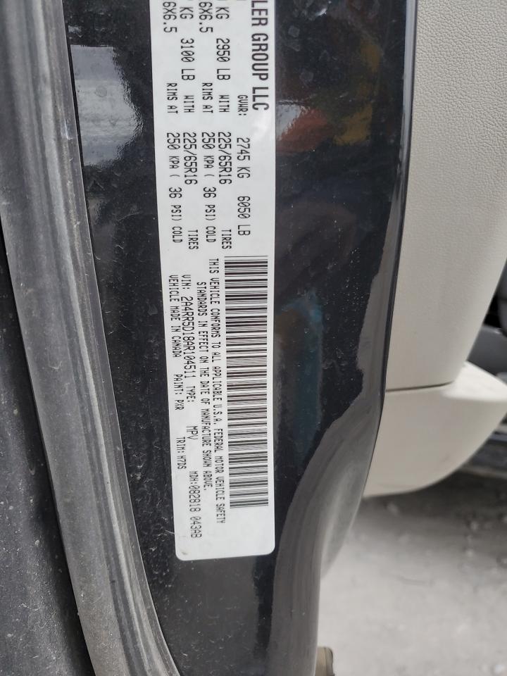 2010 Chrysler Town & Country Touring VIN: 2A4RR5D18AR104511 Lot: 92721825