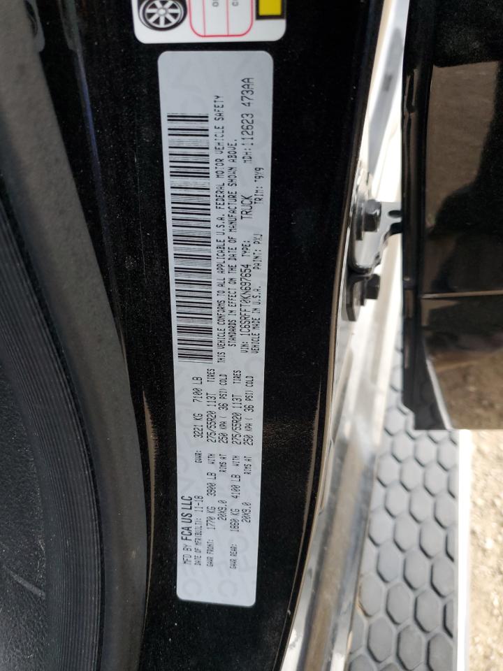 2019 Ram 1500 Big Horn/Lone Star VIN: 1C6SRFFT0KN697654 Lot: 93107975