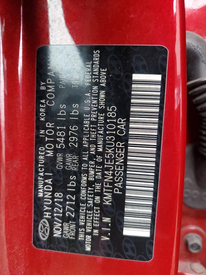 2019 Genesis G80 Base VIN: KMTFN4JE5KU310185 Lot: 93757795