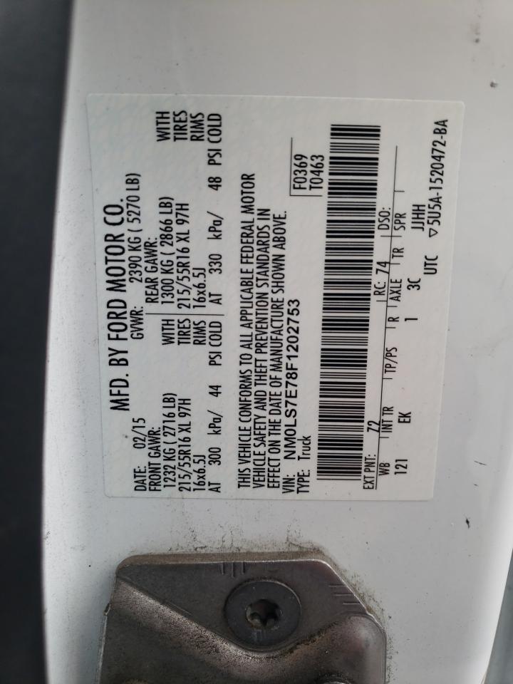 2015 Ford Transit Connect Delivery Van VIN: NM0LS7E78F1202753 Lot: 93146815