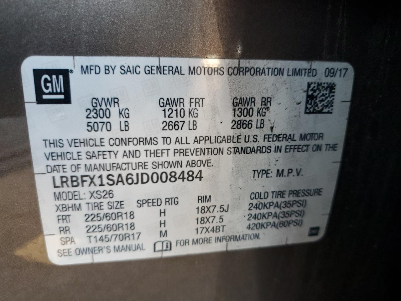 2018 Buick Envision Essence VIN: LRBFX1SA6JD008484 Lot: 92101945