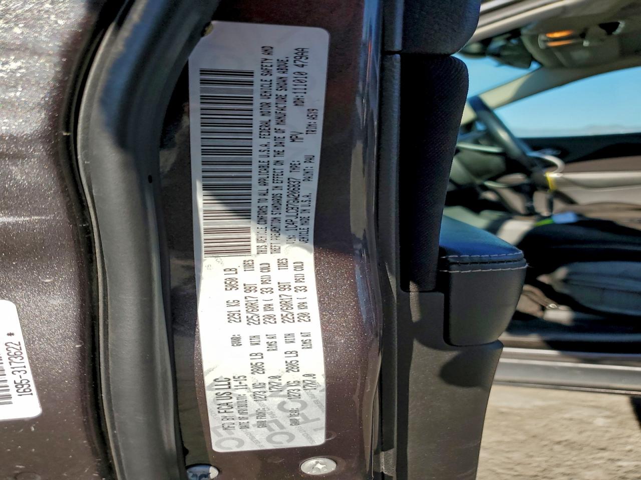 2016 Jeep Cherokee Latitude VIN: 1C4PJLCB7GW206837 Lot: 93376305