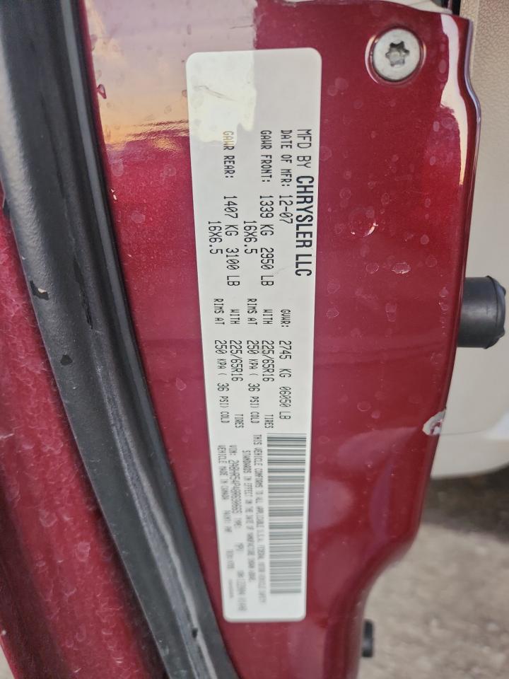 2008 Chrysler Town & Country Touring VIN: 2A8HR54P48R690665 Lot: 91706425