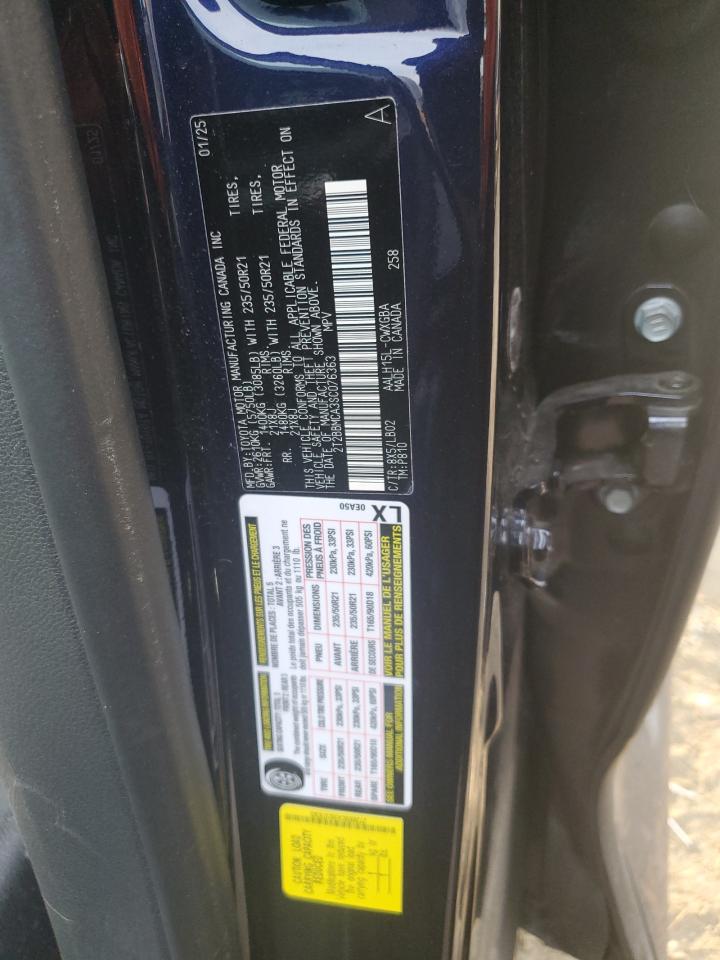 2025 Lexus Rx 350H Base VIN: 2T2BBMCA3SC076363 Lot: 92928285