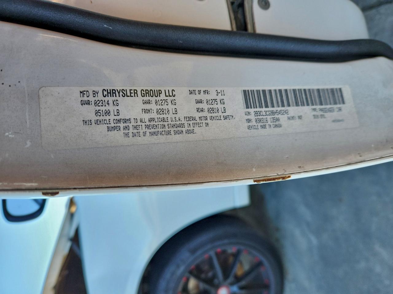 2011 Dodge Charger VIN: 2B3CL3CG9BH545242 Lot: 94281735