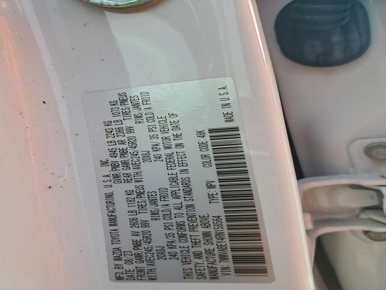 2024 Mazda Cx-50 Premium Plus VIN: 7MMVABEY4RN158564 Lot: 94038775