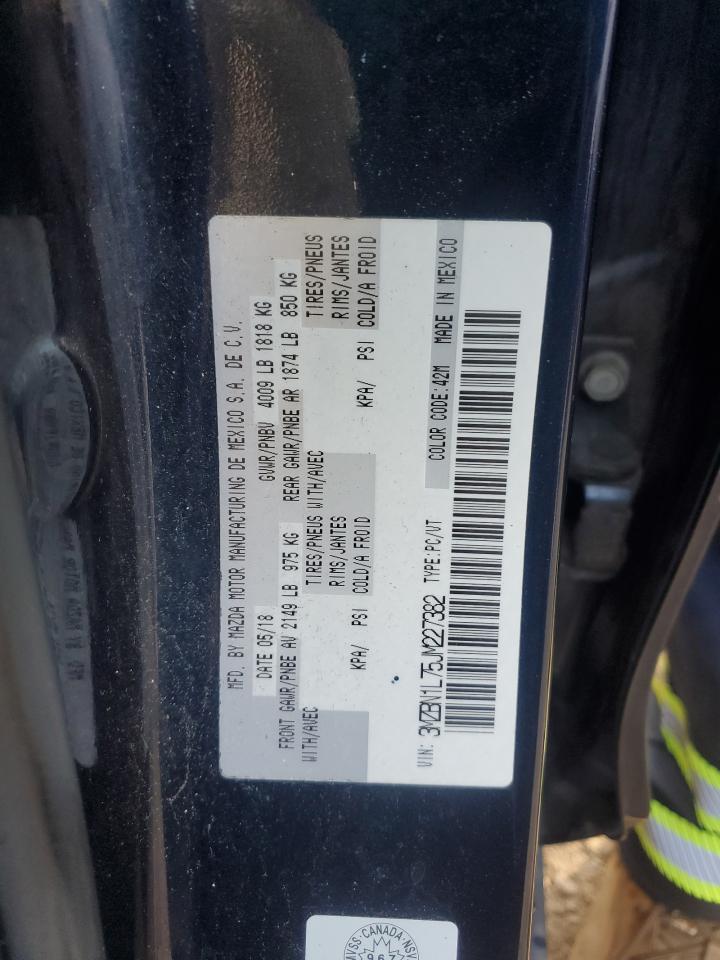 2018 Mazda 3 Touring VIN: 3MZBN1L75JM227382 Lot: 93131985