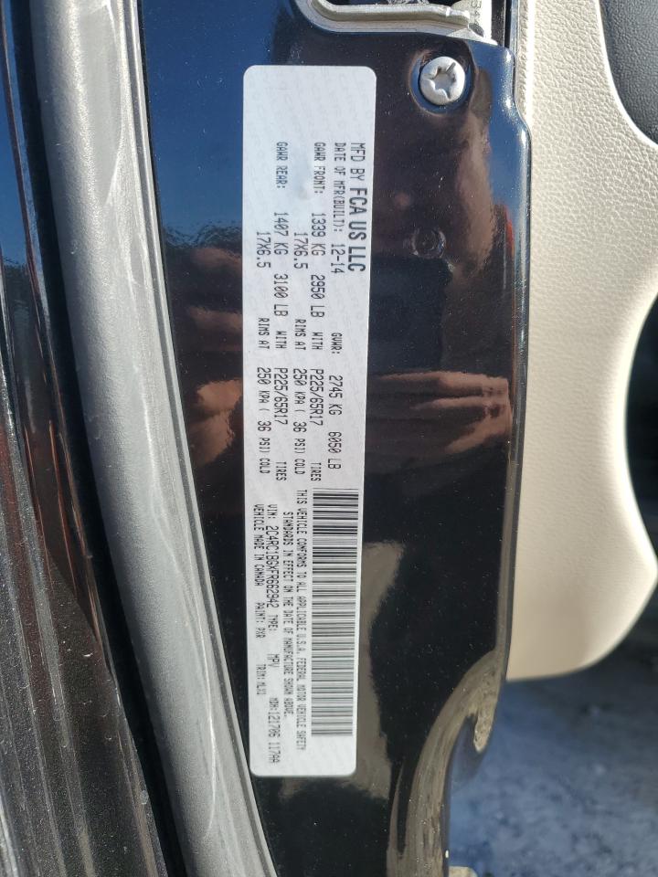 2015 Chrysler Town & Country Touring VIN: 2C4RC1BGXFR662942 Lot: 92291955