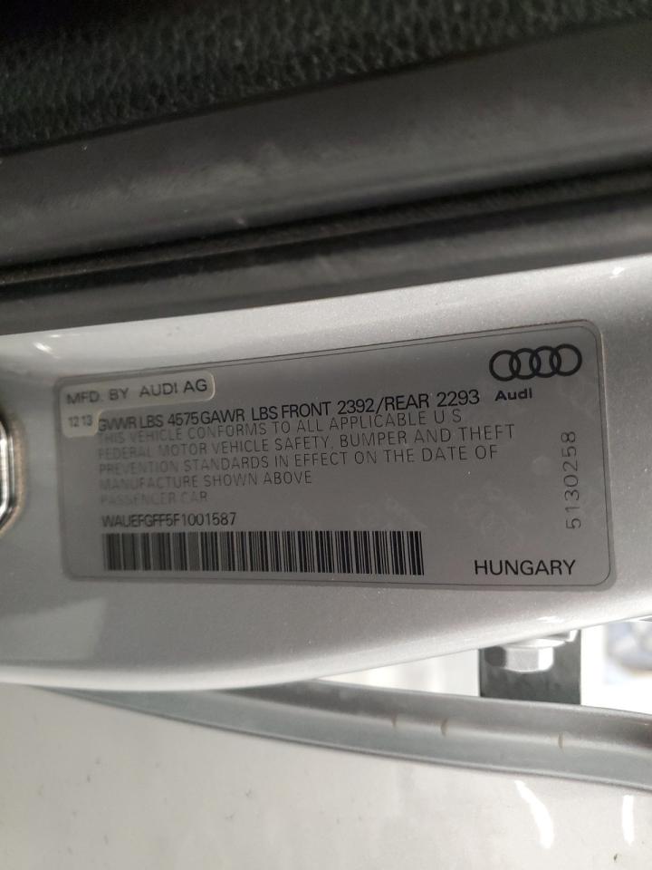 2015 Audi A3 Premium Plus VIN: WAUEFGFF5F1001587 Lot: 91775915