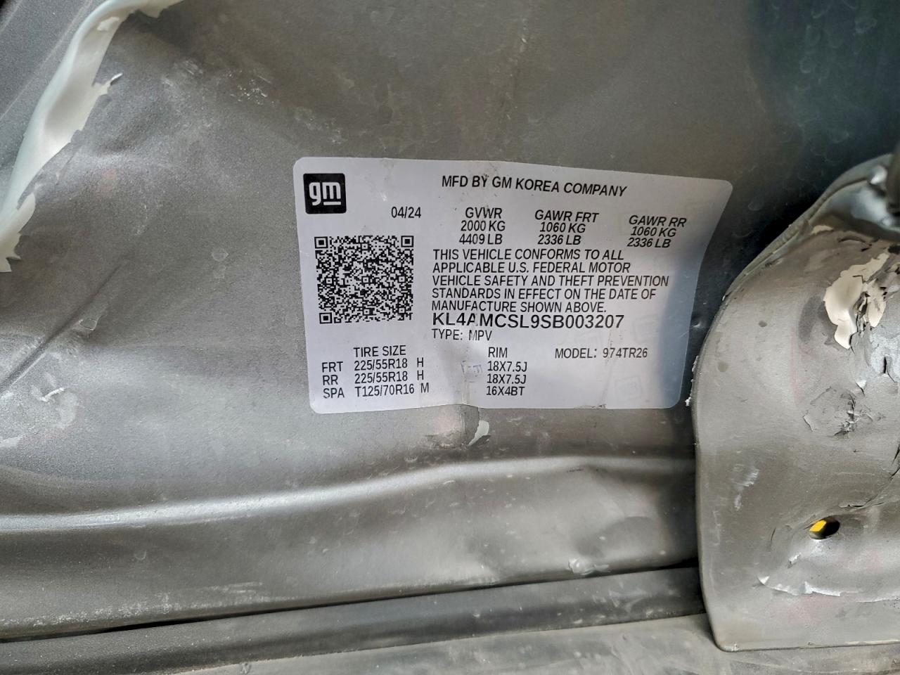 2025 Buick Encore Gx Preferred VIN: KL4AMCSL9SB003207 Lot: 94148445