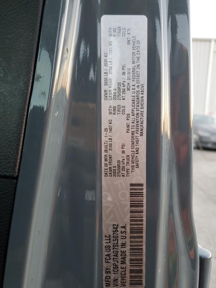 2025 Jeep Gladiator Sport VIN: 1C6PJTAG7SL507642 Lot: 91253285