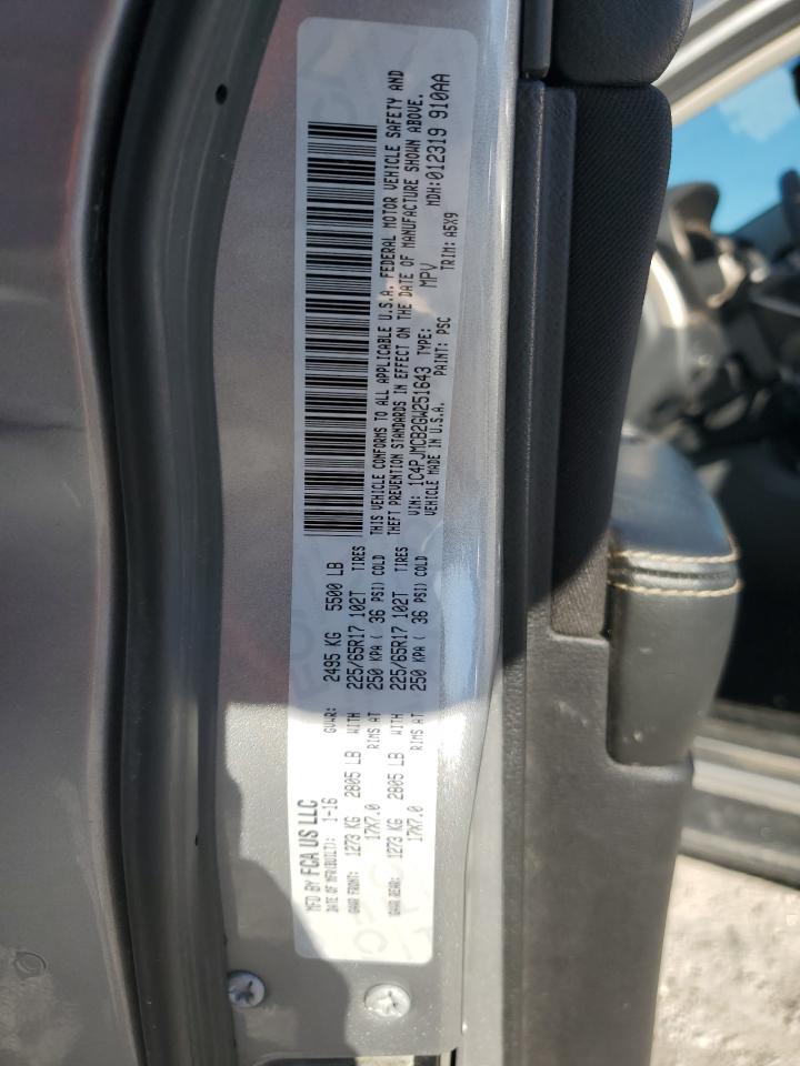 2016 Jeep Cherokee Latitude VIN: 1C4PJMCB2GW251643 Lot: 93243025