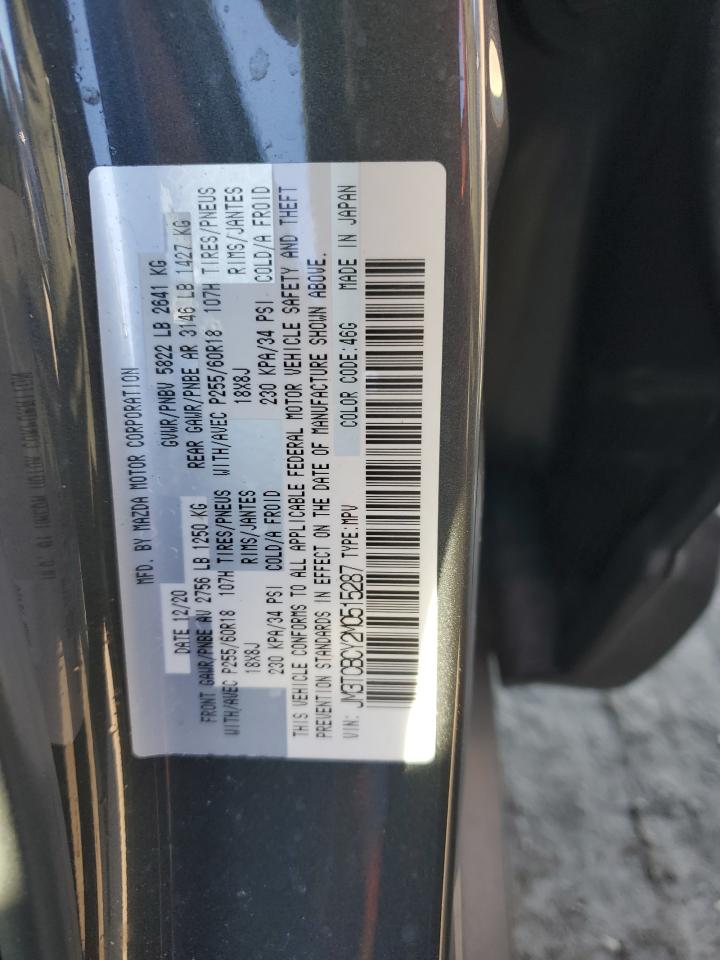 2021 Mazda Cx-9 Touring VIN: JM3TCBCY2M0515287 Lot: 91091405