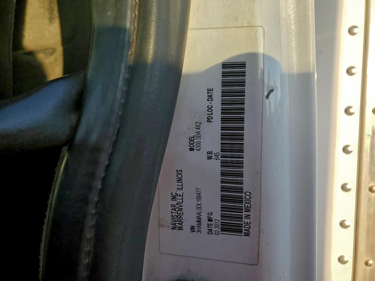 2013 International 4000 4300 VIN: 3HAMMAAL0DL188477 Lot: 92401385