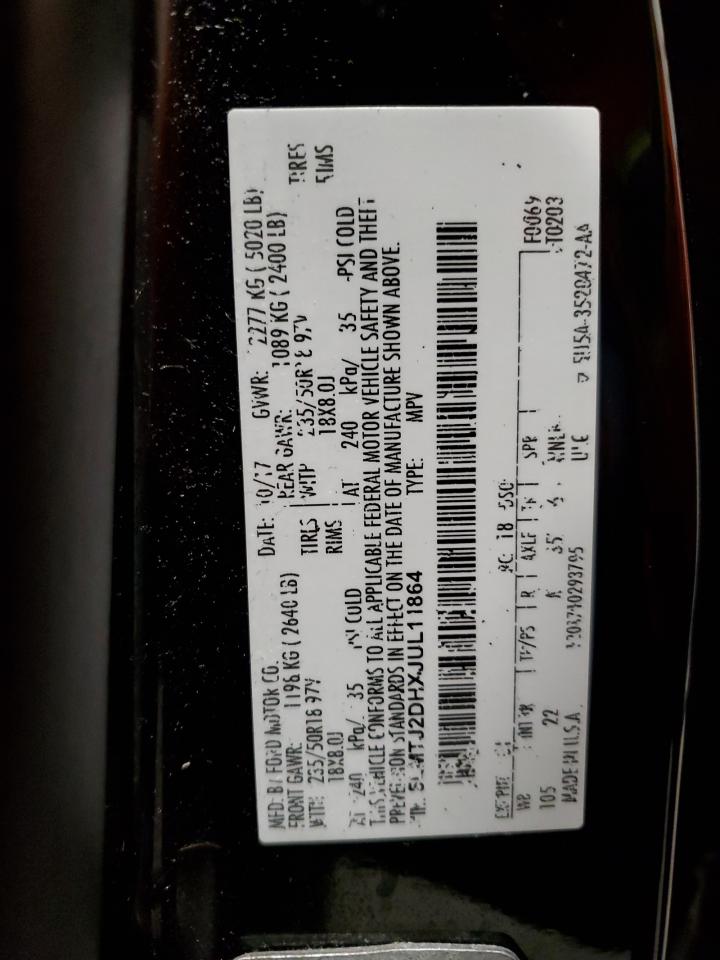 2018 Lincoln Mkc Select VIN: 5LMTJ2DHXJUL11864 Lot: 92203115