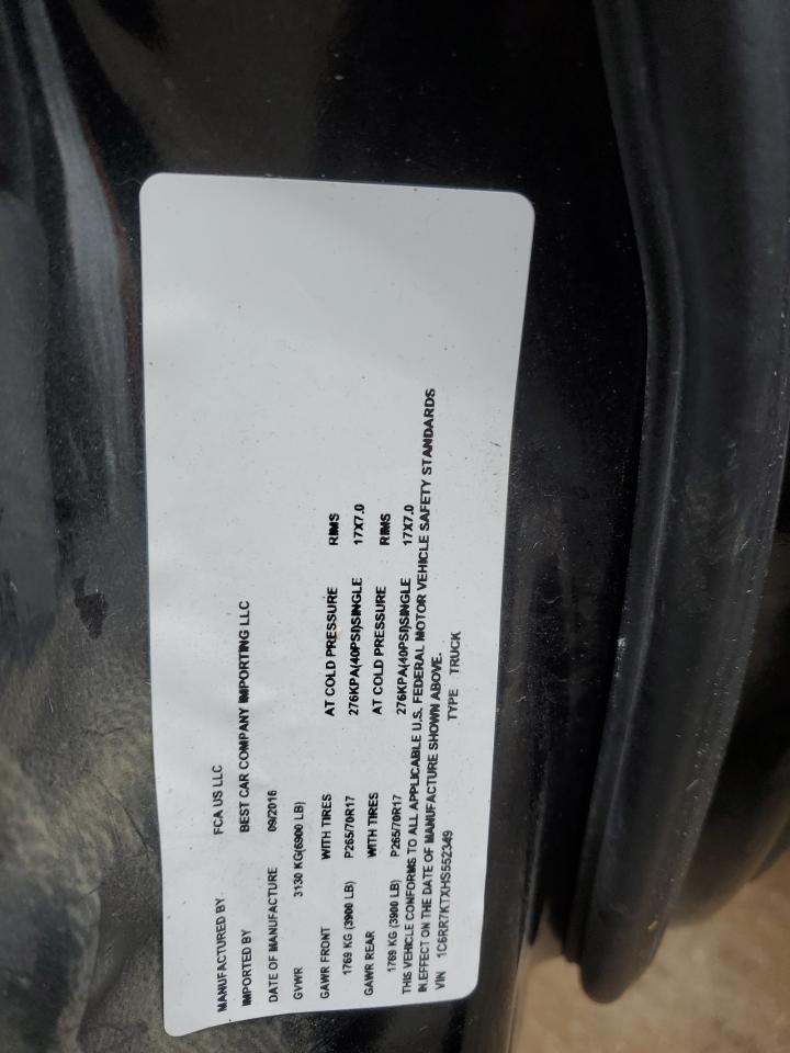 2017 Ram 1500 St VIN: 1C6RR7KTXHS552349 Lot: 90860175