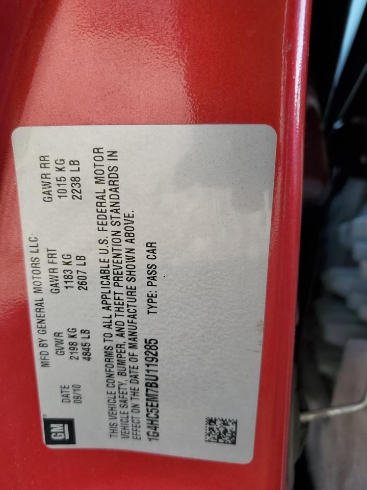 2011 Buick Lucerne Cxl VIN: 1G4HC5EM7BU119285 Lot: 93435275