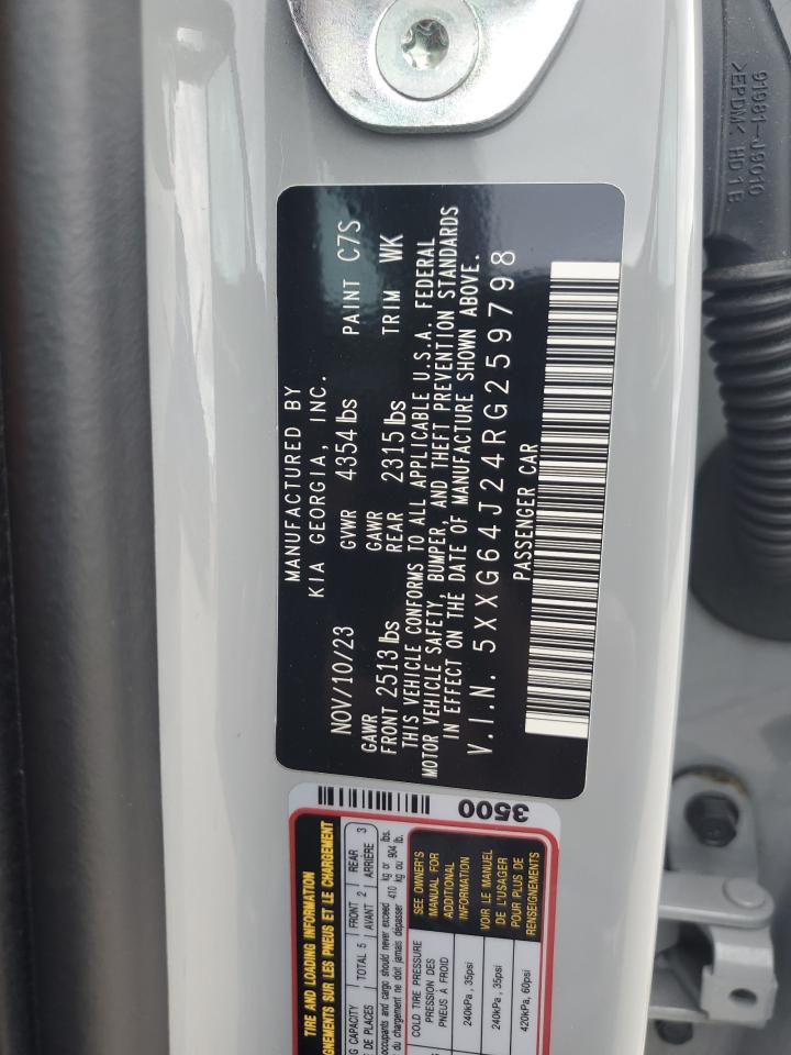 2024 Kia K5 Gt Line VIN: 5XXG64J24RG259798 Lot: 92192325