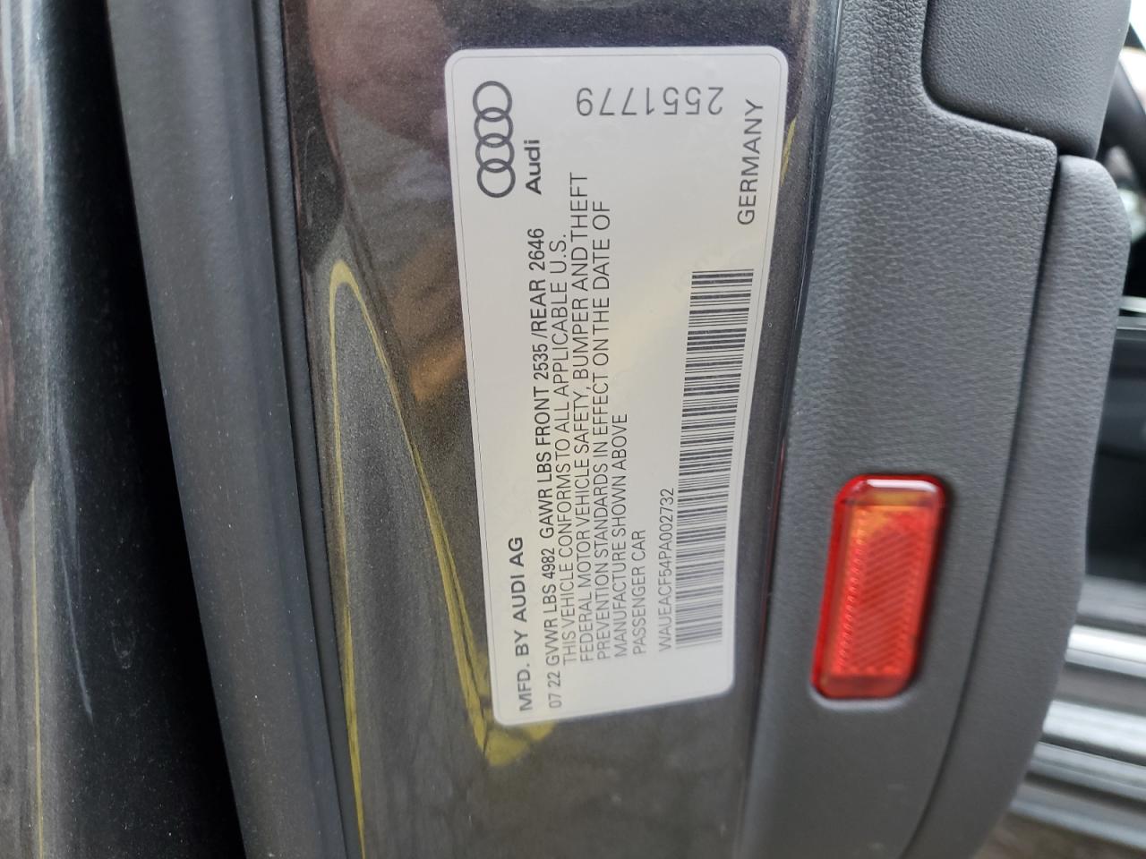 2023 Audi A5 Prestige 45 VIN: WAUEACF54PA002732 Lot: 93105355