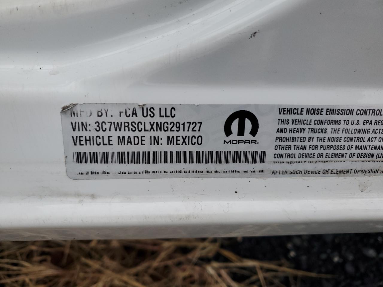 2022 Ram 3500 Truck Cab And Chassis VIN: 3C7WRSCLXNG291727 Lot: 93913645