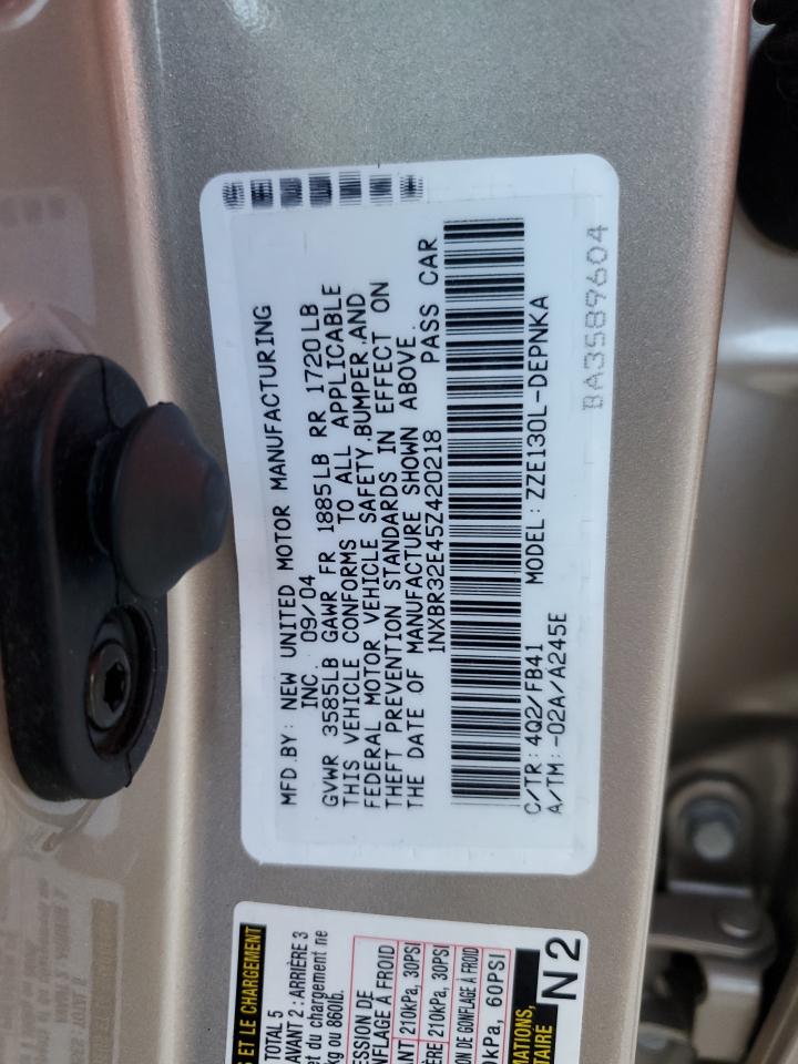 2005 Toyota Corolla Ce VIN: 1NXBR32E45Z420218 Lot: 92283015