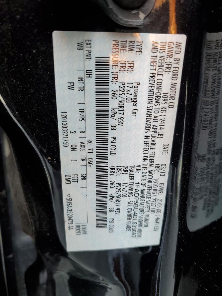 2013 Ford C-Max Sel VIN: 1FADP5BU4DL533067 Lot: 91498175