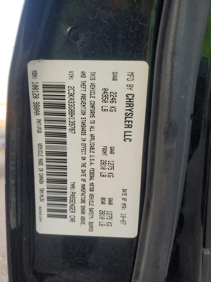 2008 Chrysler 300 Limited VIN: 2C3KA33G88H139787 Lot: 91975665