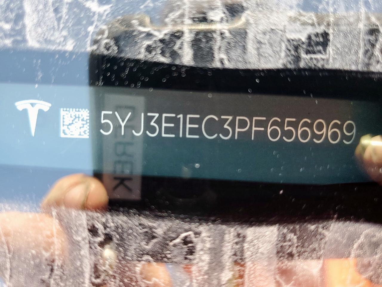 2023 Tesla Model 3 VIN: 5YJ3E1EC3PF656969 Lot: 90836435