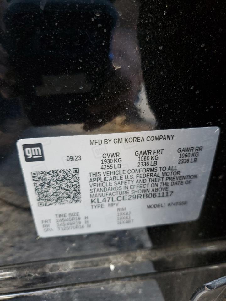 2024 Buick Envista Avenir VIN: KL47LCE29RB061117 Lot: 92824825