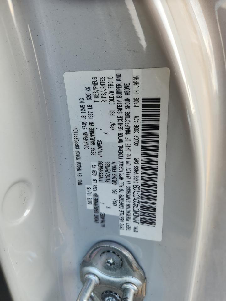 2016 Mazda Mx-5 Miata Grand Touring VIN: JM1NDAD74G0107103 Lot: 93409395