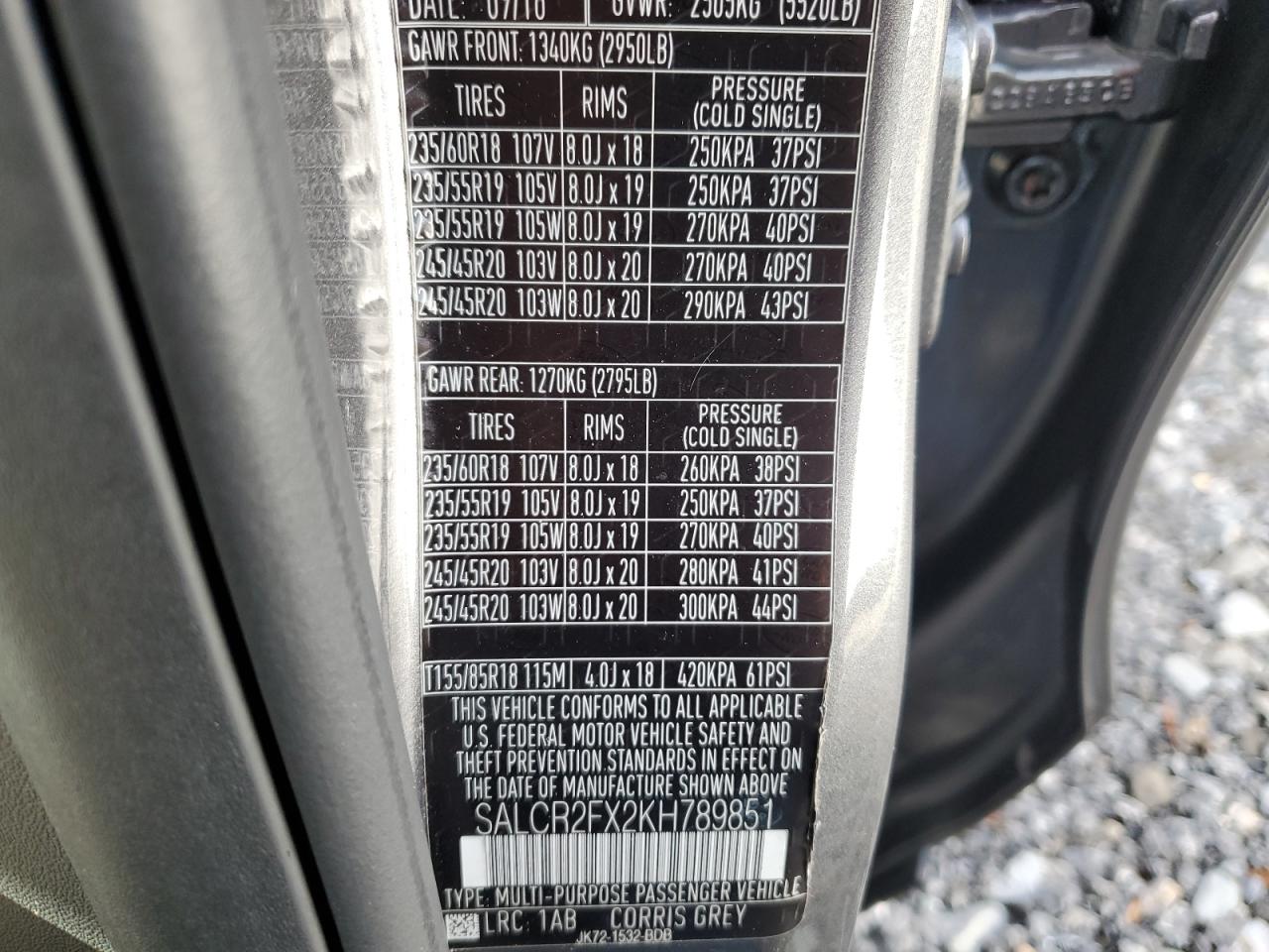 2019 Land Rover Discovery Sport Hse VIN: SALCR2FX2KH789851 Lot: 91179615