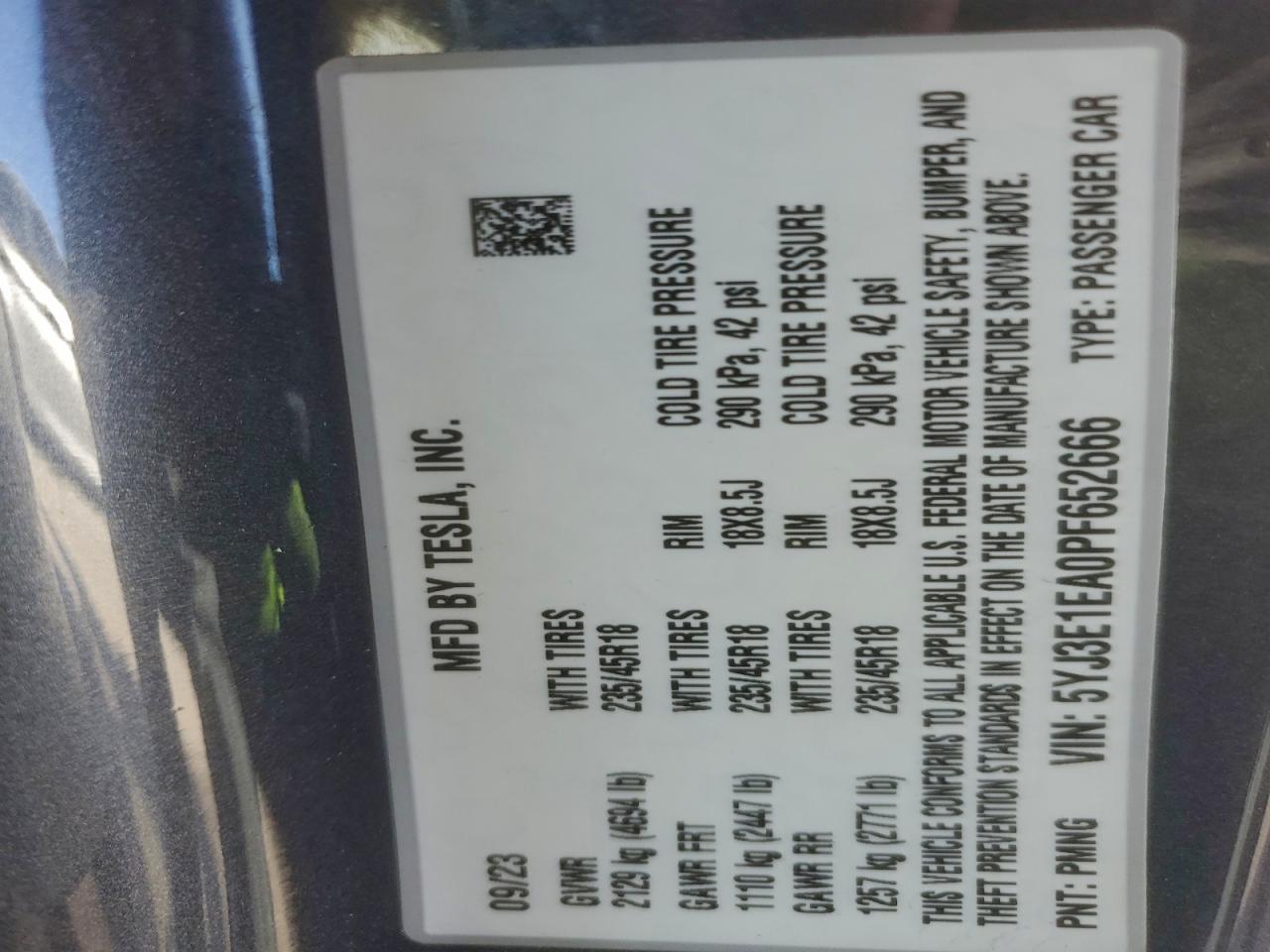 2022 Tesla Model 3 VIN: 5YJ3E1EC3NF201228 Lot: 93597215