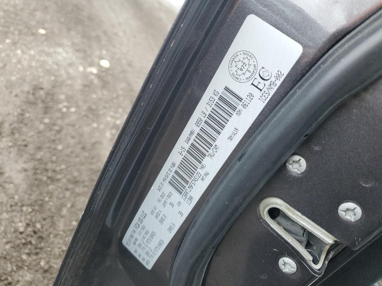 2015 Ram 1500 Laramie VIN: 1C6RR7JM8FS745123 Lot: 92603175