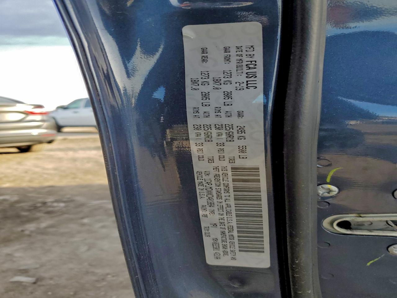 2019 Jeep Cherokee Limited VIN: 1C4PJMDXXKD401884 Lot: 93844375