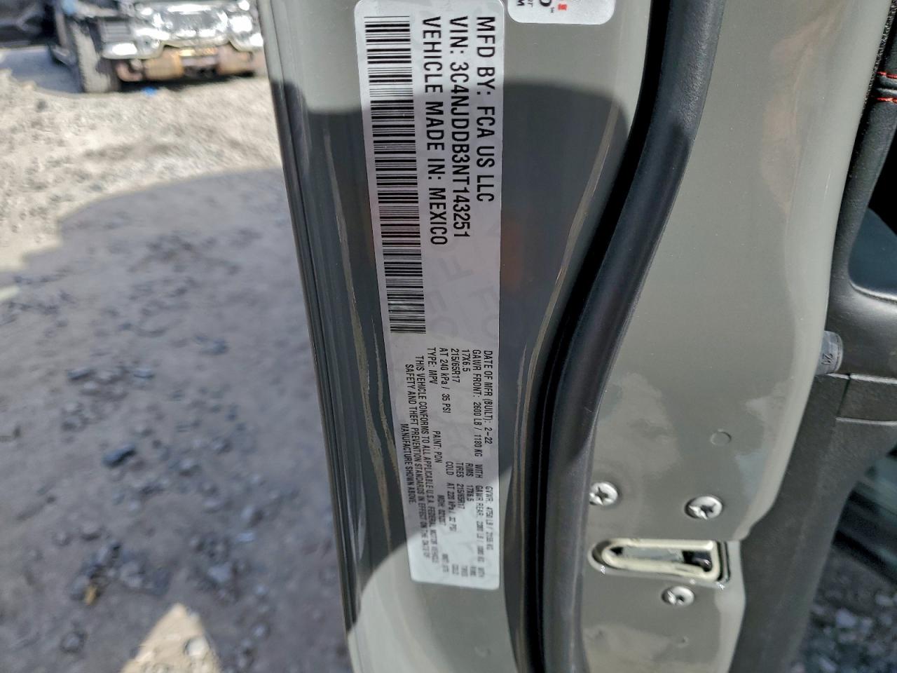 2022 Jeep Compass Trailhawk VIN: 3C4NJDDB3NT143251 Lot: 93882465