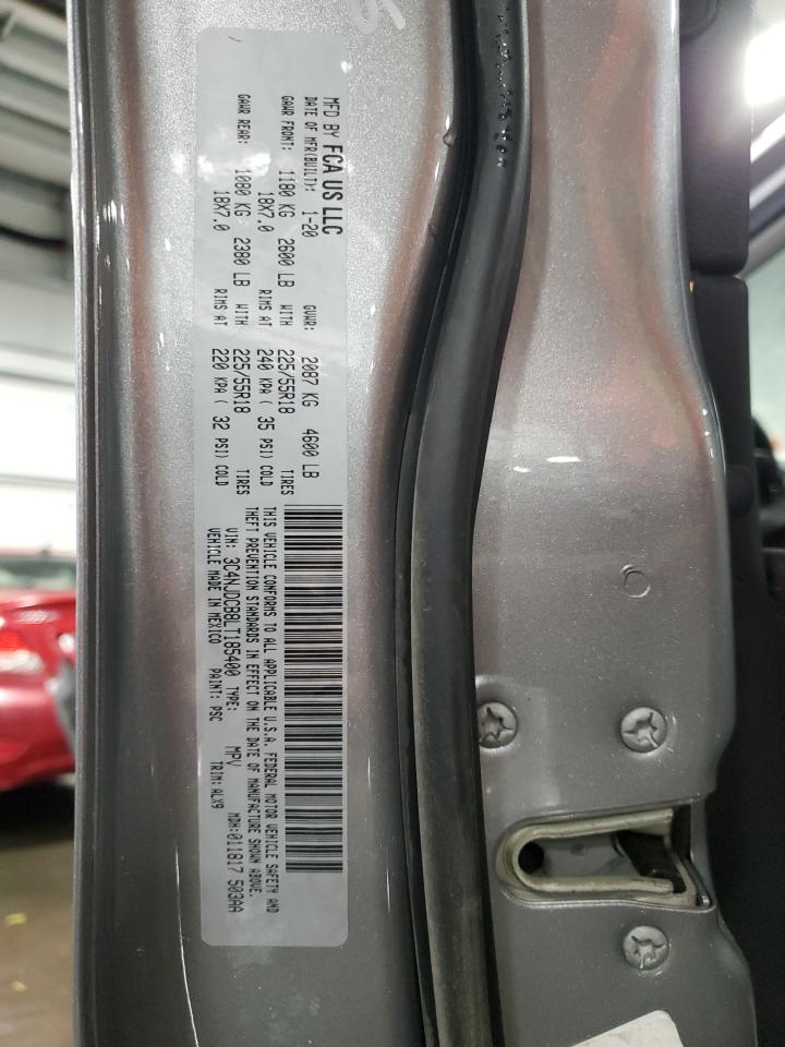 2020 Jeep Compass Limited VIN: 3C4NJDCB8LT185400 Lot: 91978095