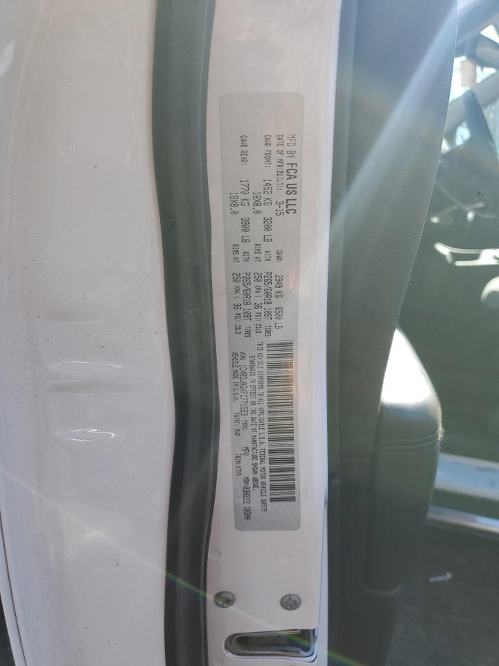 2015 Dodge Durango Sxt VIN: 1C4RDJAGXFC771523 Lot: 92953655