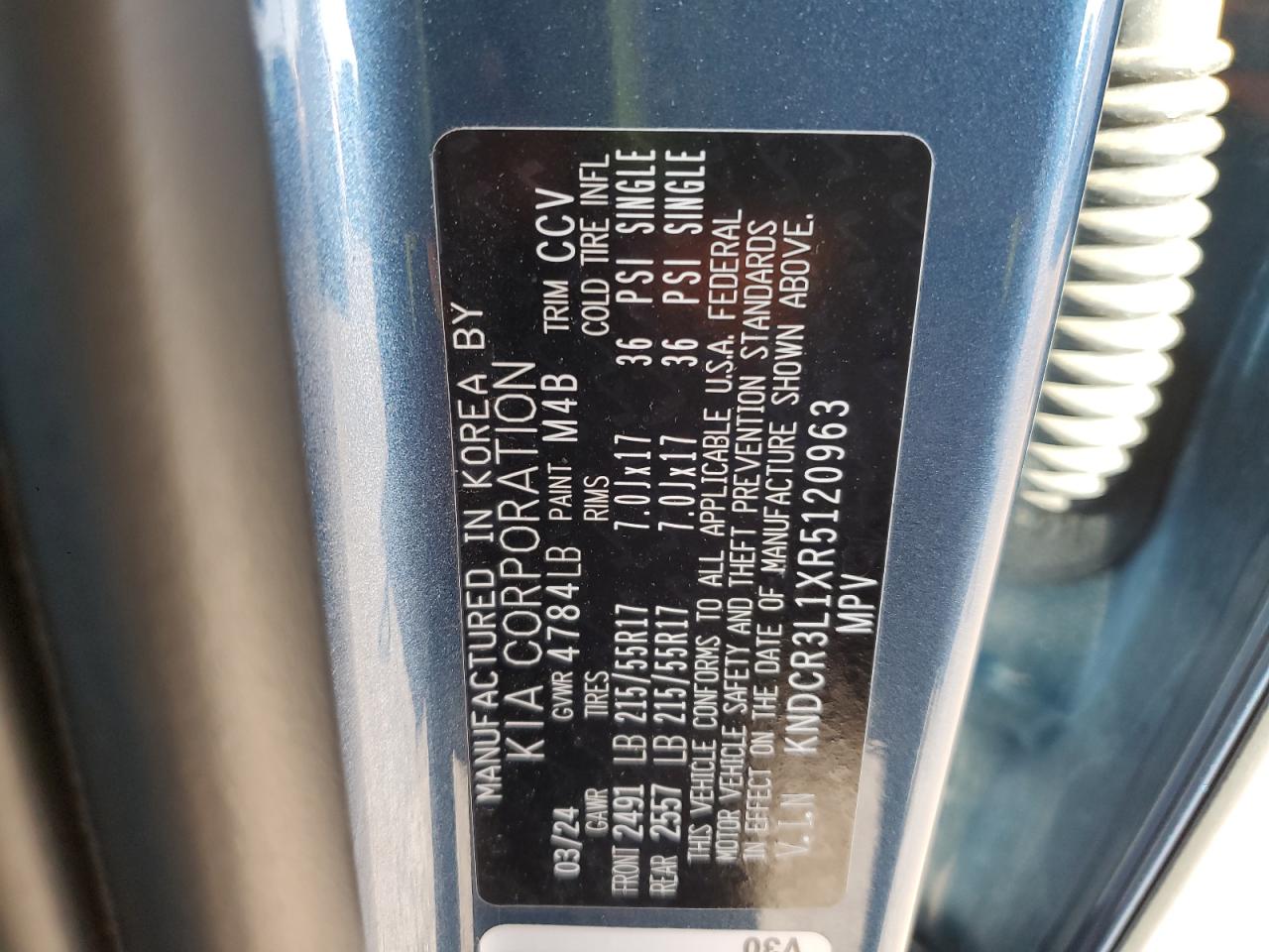 2024 Kia Niro Wind VIN: KNDCR3L1XR5120963 Lot: 90540585