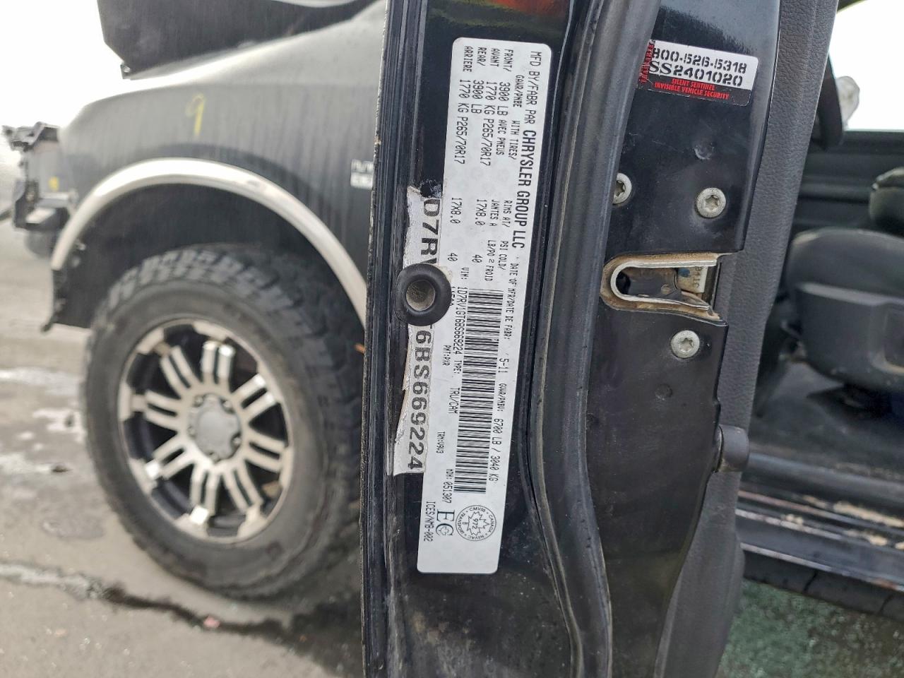 2011 Dodge Ram 1500 VIN: 1D7RV1GT6BS669224 Lot: 93884645