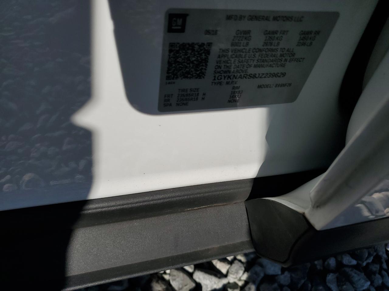 2018 Cadillac Xt5 VIN: 1GYKNARS8JZ239629 Lot: 90980205