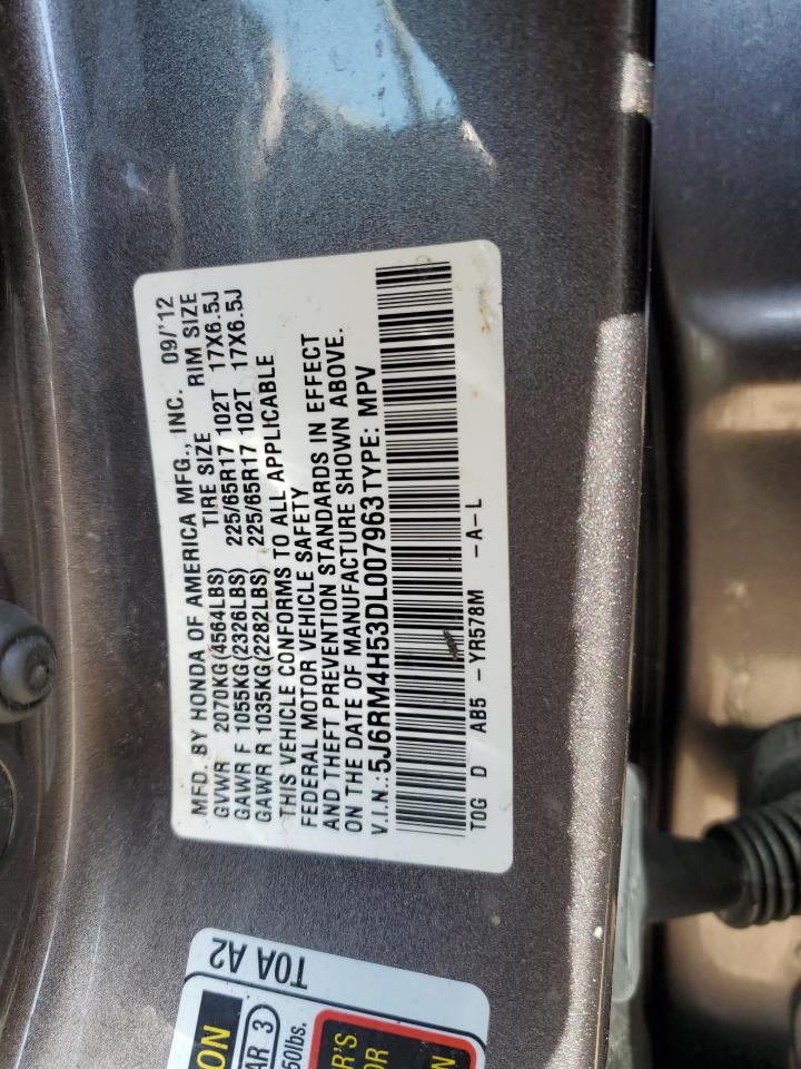 2013 Honda Cr-V Ex VIN: 5J6RM4H53DL007963 Lot: 92405825