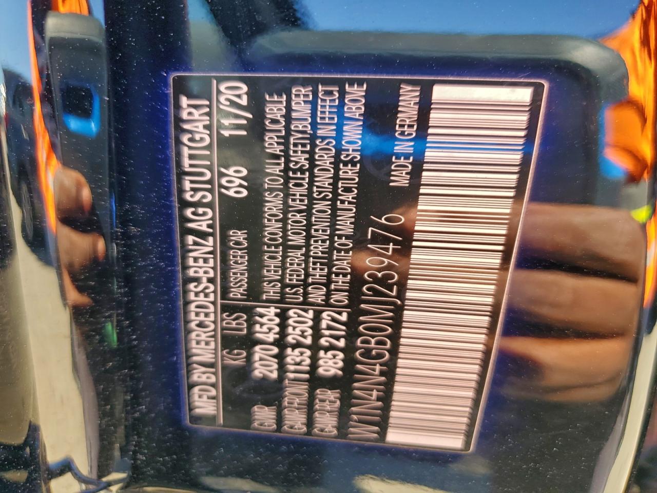 2021 Mercedes-Benz Gla 250 VIN: W1N4N4GB0MJ239476 Lot: 90970575