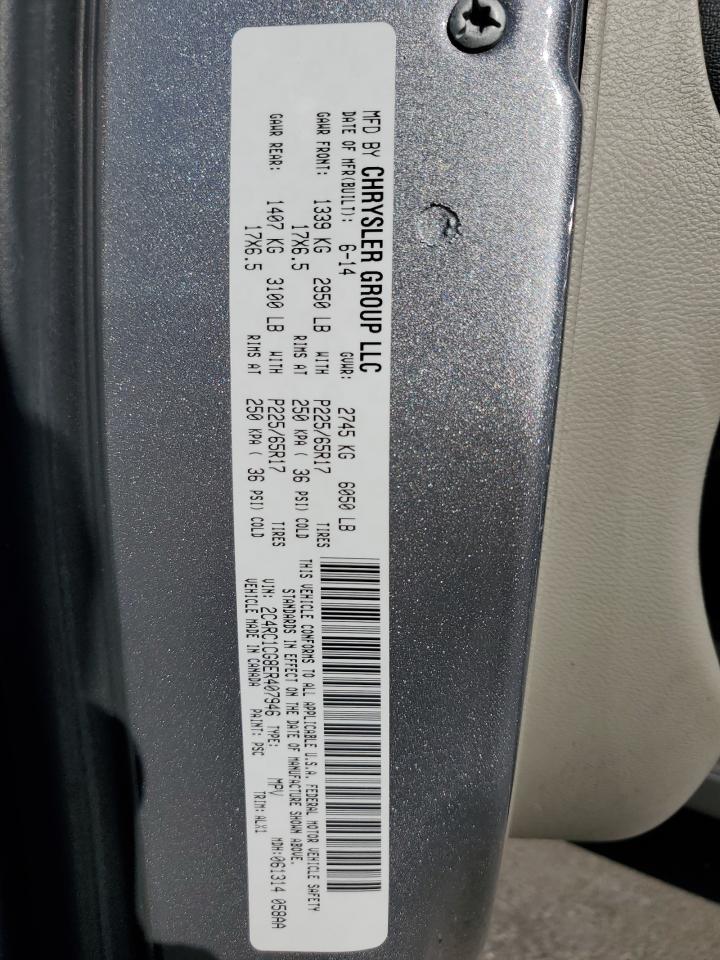 2014 Chrysler Town & Country Touring L VIN: 2C4RC1CG8ER407946 Lot: 92801845