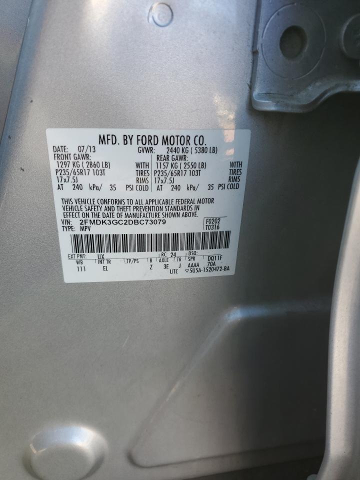 2013 Ford Edge Se VIN: 2FMDK3GC2DBC73079 Lot: 90903115